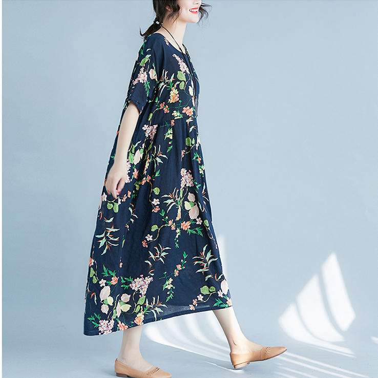 OEM Fashion Navy Plus Size Dress