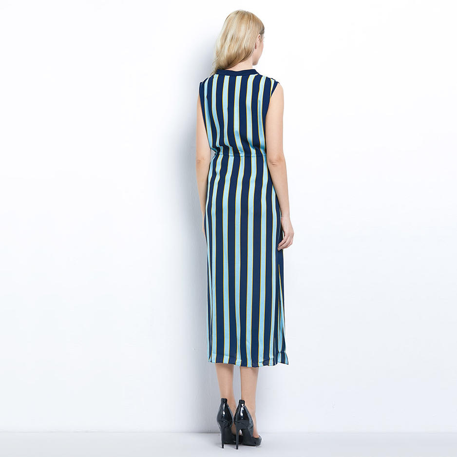 OEM Sleeveless Striped Dresses For Women